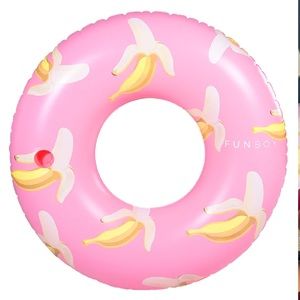 NIB Funboy Pink Banana Tube Float
